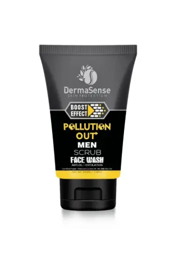 DERMA SENSE POLLUTION OUT MEN WHITENING FACE WASH
